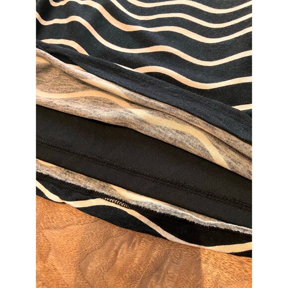 Ann Taylor LOFT Petite Small Dress Sleeveless KNEE Black Lined Knit Stretchy SP - Picture 3 of 8